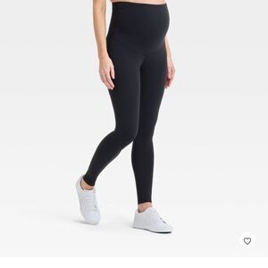 Isabel Maternity by Ingrid & Isabel Full Panel Black Leggings